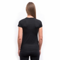 triko krátké dámské SENSOR MERINO AIR BLOOM černé