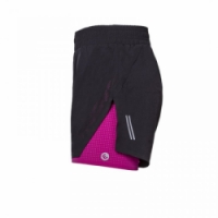 kalhoty krátké dámské Progress CARRERA SHORTS 2v1 černé / višňové