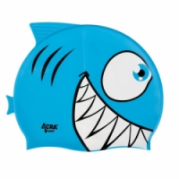 čepice plavecká dětská Acra PIRANHA modrá