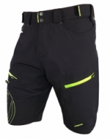 kalhoty krátké pánské HAVEN NAVAHO SHORTY černo/zelené s cyklovložkou