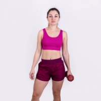 kalhoty krátké dámské Progress OXI SHORTS višňové
