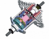 náboj Sturmey-Archer CS-RK3 3r. 32d pro kazetu a kotoučovou brzdu