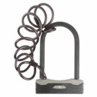zámek M-Wave 165x247mm černý s lanem