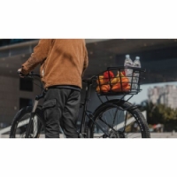 koš TOPEAK drátěný na nosič URBAN BASKET DX 22L aluminium černý