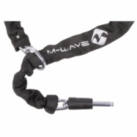 zámek M-Wave XL rámový-podkova s řetězem černý
