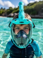 šnorchlovací maska ACRA dětská AGUA KID celoobličejová