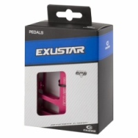 pedály BMX FLAT EXUSTAR standard závit 9/16" růžové