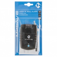 alarm-zámek lankový M-Wave kódový 2x600mm