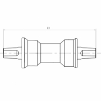 osa středová opravná M-Wave zapouzdřená klínková 136mm