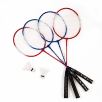 badmintonový set Acra 4 Alu rakety, síť, míčky