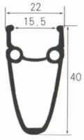 ráfek 28"/622 32d. CNC výška 40mm double stříbrný
