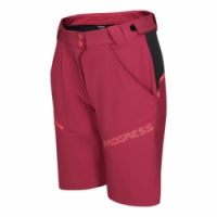 kalhoty krátké dámské Progress GENIA BIKE SHORTS vínové/černé