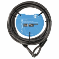 lanko zámku M-Wave 10x5000mm prodlužovací černý