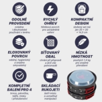 sada kempingová ACRA C22 hliníkové pro 3-4 osoby