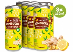 nápoj Mixit BIO kombucha zázvor + citron 8ks