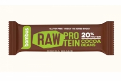 tyčinka Bombus Raw Protein 20% 50g kakaové boby exp. 09/26