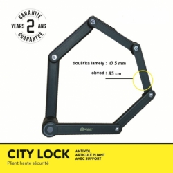 zámek Auvray City 5x850mm skládací