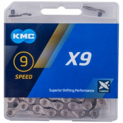 řetěz KMC X9.73 šedý 114 článků
