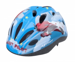Přilba PRO-T Plus Toledo In mold dětská modrá, Crazy pilot