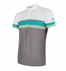 dres krátký pánský SENSOR SUMMER STRIPE šedo/zelený