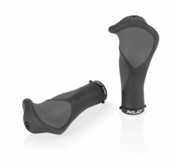 gripy XLC Ergonomic GR-S22 135/92mm černo/šedé