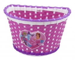 Dětský koš PRO-T na řídítka Girl růžovo-bílo-fialová