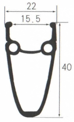 ráfek 28"/622 32d. CNC výška 40mm double bílý