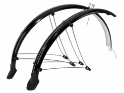 blatníky M-Wave 26" šíře 60mm + dynamo kabely černé servisní balení