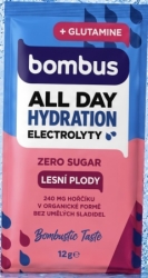 nápoj Bombus All Day Hydration Elektrolyty 12g lesní plody + glutamin