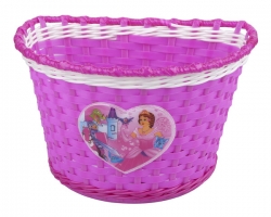 Dětský koš PRO-T na řídítka Girl růžovo-bílá