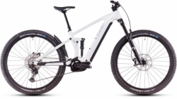 Elektrokolo CUBE STEREO Hybrid ONE44 EXC metallicwhite´n´black 2025
