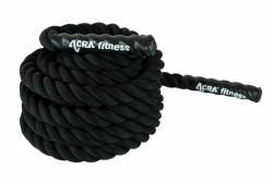 posilovací lano Acra 9mx38mm černé
