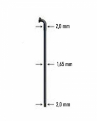 drát nerez Sapim D-light 2-1,65-2 x 274mm černý