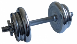 činka jednoruční 15kg 25mm chromová