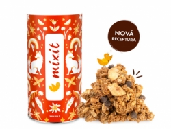 granola z pece - kokos a hořká čokoláda Mixit 380g