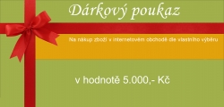Dárkový poukaz - 5000 Kč