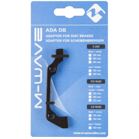 adaptér kotoučové brzdy M-WAVE přední 180mm/zadní 160mm standard original balení