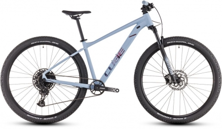 Horské kolo CUBE ATTENTION SLX pigeonblue 'n' rubyred 2025