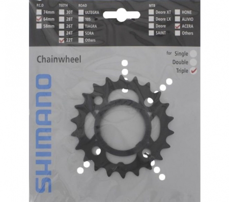 převodník 22z Shimano Acera FC-M361 3x7/8 4 díry