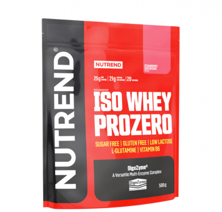 nápoj Nutrend ISO WHEY PROZERO 500g jahodový cheesecake