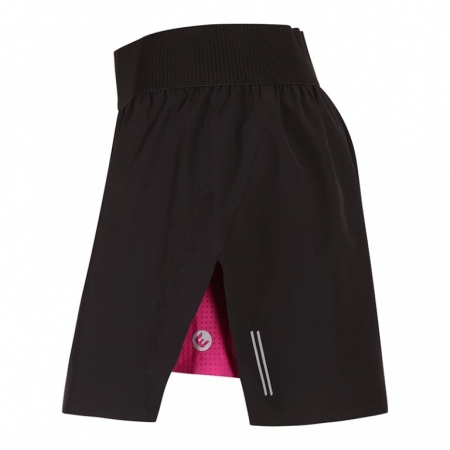 sukně dámská Progress CARRERA SKIRT 2v1 černá/višňová