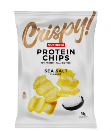 chipsy Nutrend Crispy! Protein chips mořská sůl