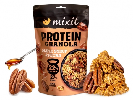 granola z pece proteinová - javorový sirup a pekany Mixit 350g