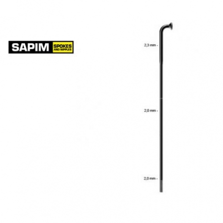 drát nerez Sapim Strong 2-2-2,3 x 296mm černý
