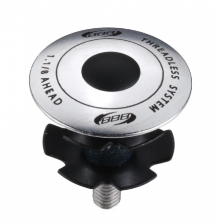 zátka BBB BAP-02 RoundHead 1 i 11/8 stříbrná