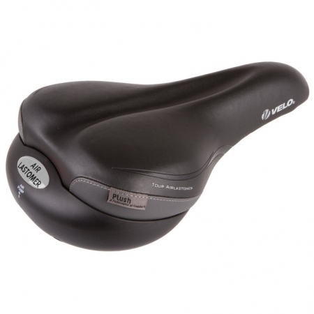 sedlo VELO Tour Air-Lastomer 270x180mm černo/stříbrné
