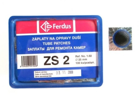 záplaty Ferdus ZS 2 25mm 100ks