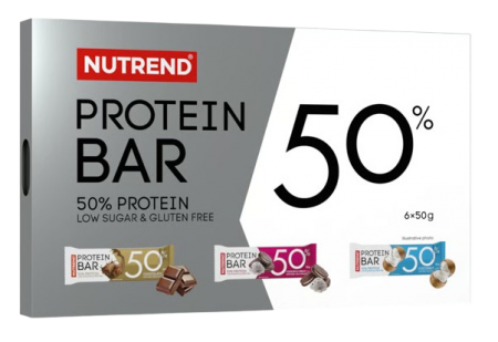 tyčinka Nutrend PROTEIN BAR 50 dárkové balení 6x50 g
