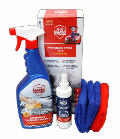čistič autolaku NANOPROTECH Waterless & Wax 3v1 Automotive