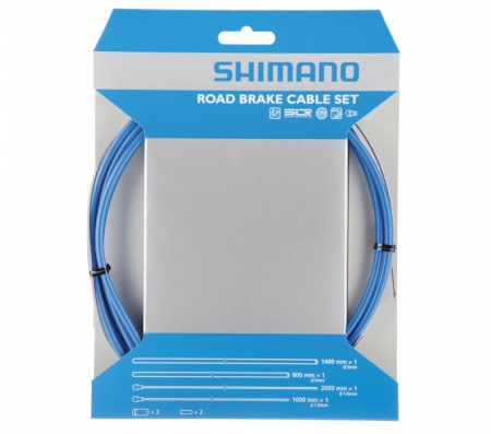 bowdeny+lanka Shimano set 1.6 x 1000/2050mm, 800/1400mm modrý